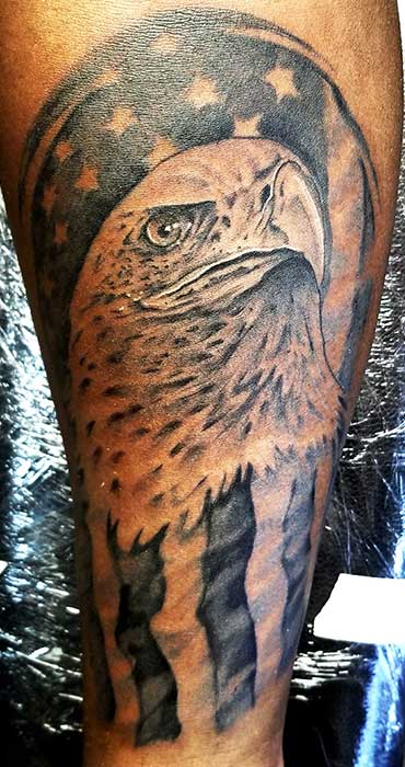 American-flag-and-eagle-tattoo-black-and-grey