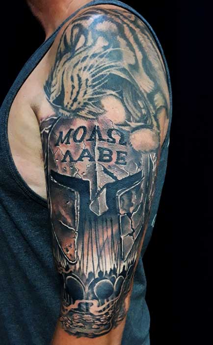 black-and-grey-half-sleeve-tattoo