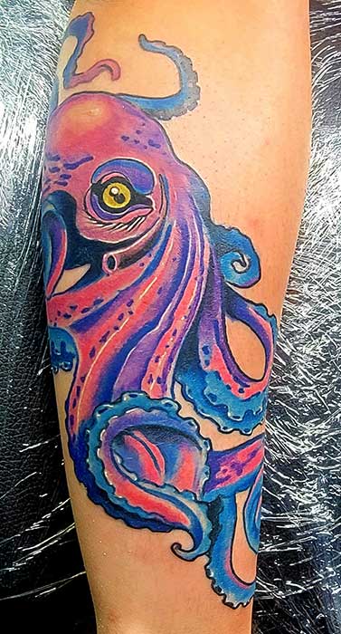 octopus color tattoo octopus color tattoo