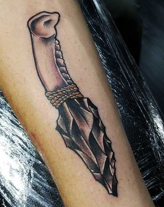 traditional knife tattoo traditional knife tattoo
