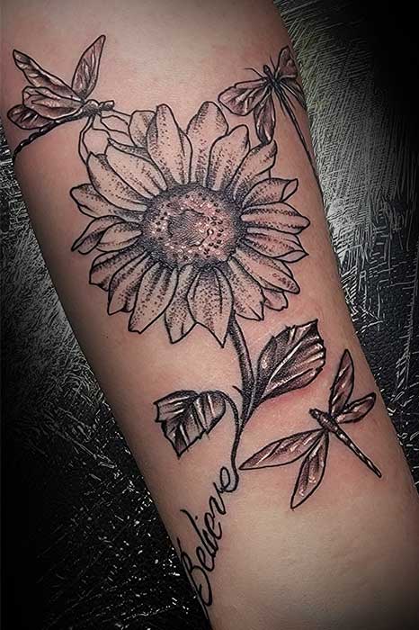 Flower Walk-in tattoos