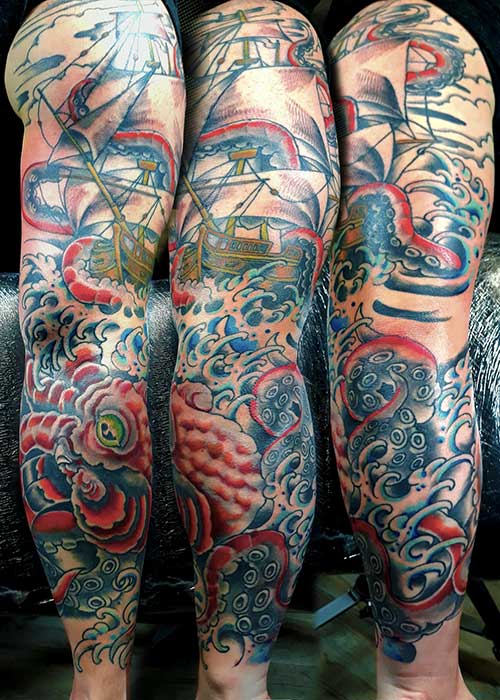 kraken traditional tattoo kraken traditional tattoo