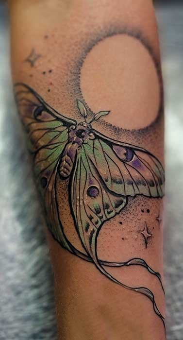 luna moth tattoo luna moth tattoo