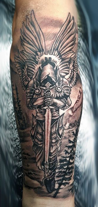 warrior angel tattoo warrior angel tattoo